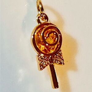 Gold Lollipop Pendant Necklace